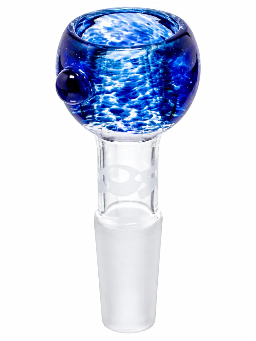Boost Fumed bowl Blue glass bowl, on white