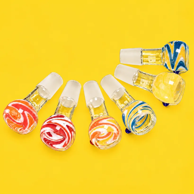 Boost Swirl bowl, mixed colours glass bowl