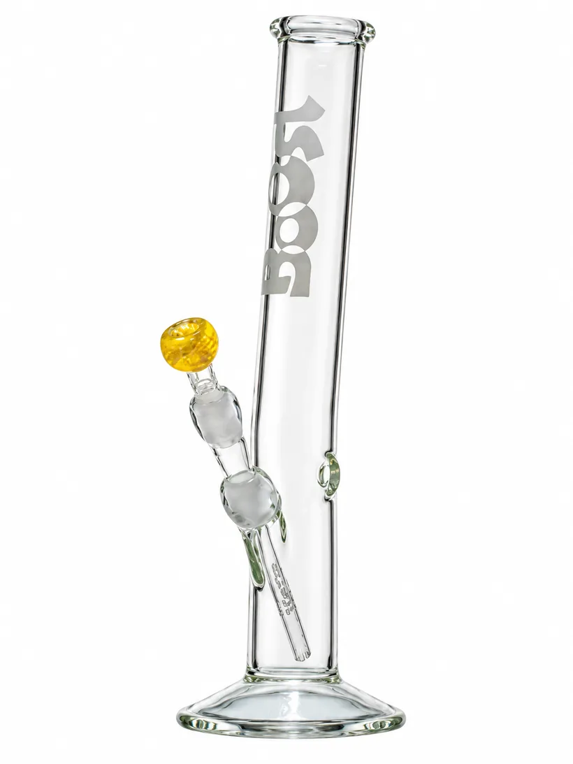 Boost Hangover 35 glass bong, 35 cm, yellow bowl, on white
