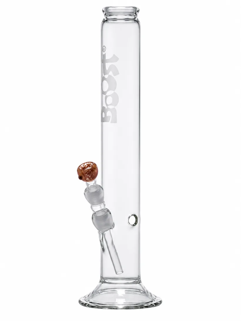 Boost Cane 48 Wide glass bong, 48 cm, clear, on white