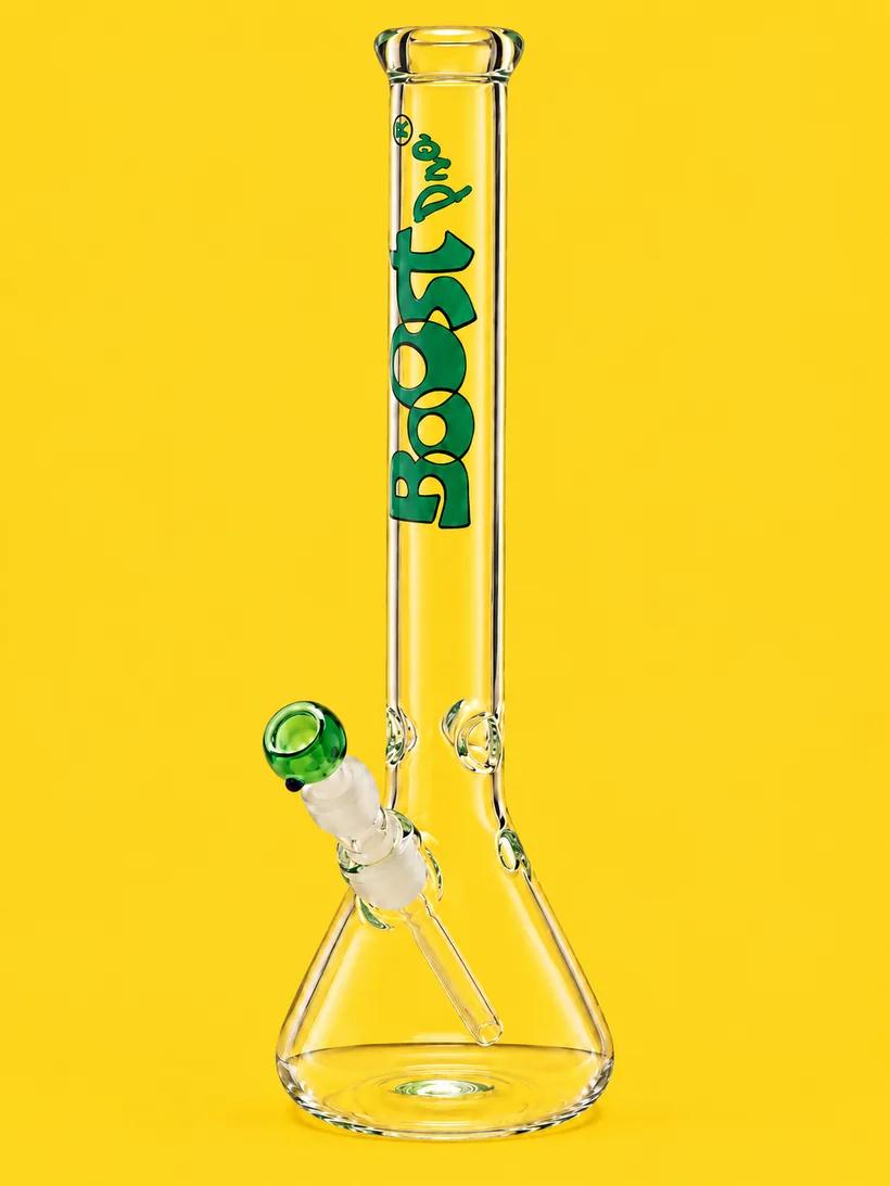 Boost Pro Beaker 44 Green glass bong