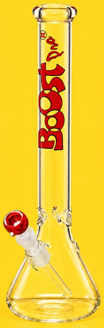 Boost Pro Beaker 44 Red glass bong