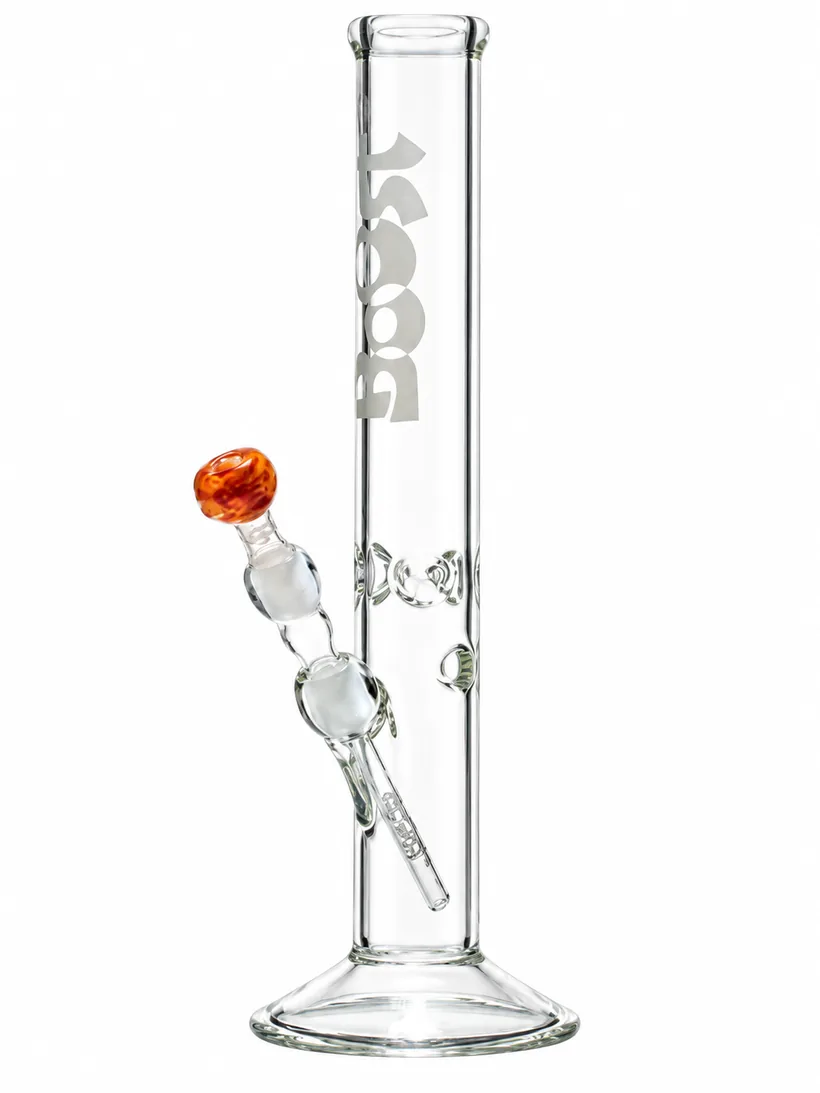 Boost Cane 36 glass bong, 36 cm, orange bowl, on white